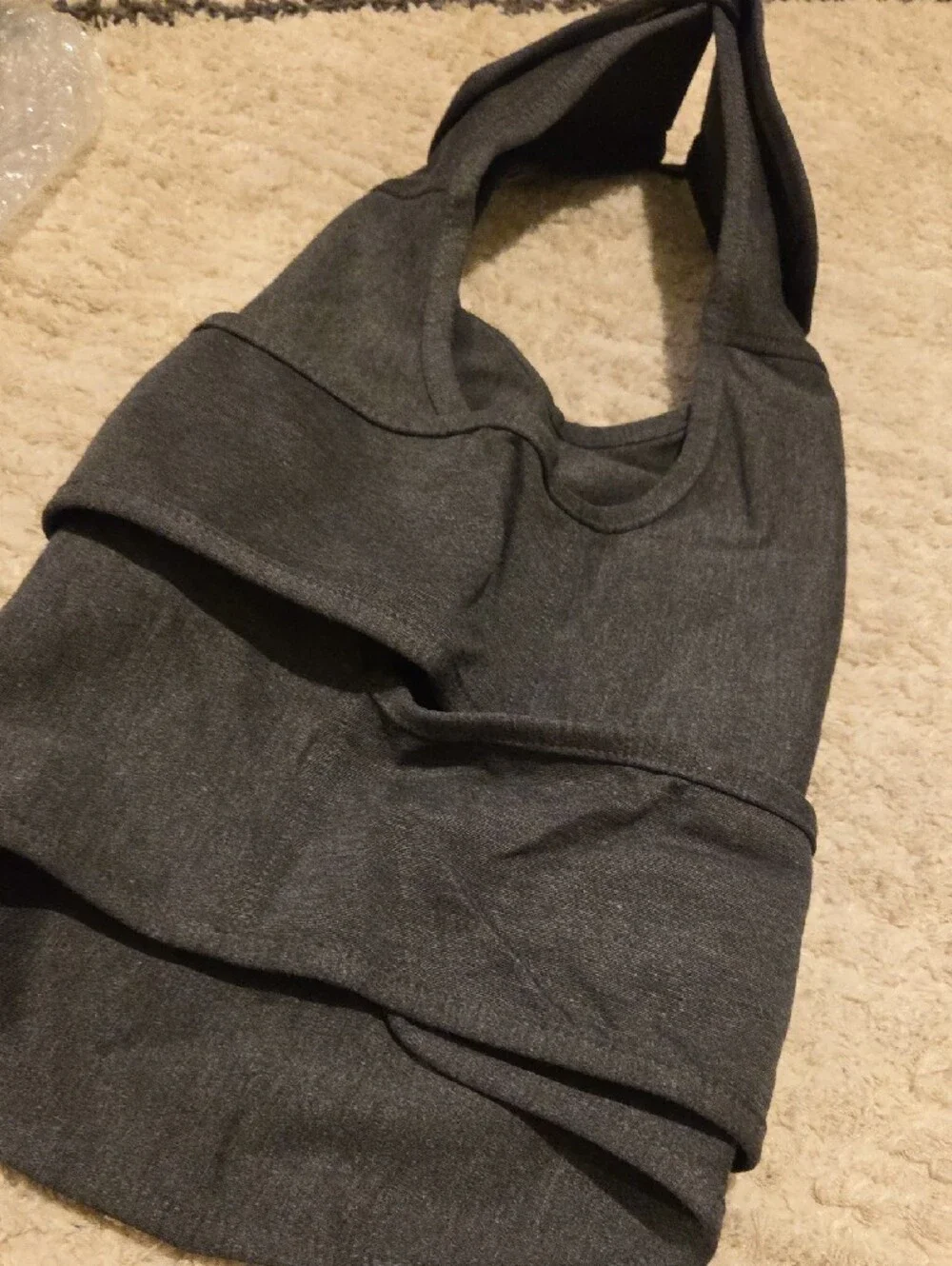 Charcoal Dog Anxiety Vest with Tightening Panels